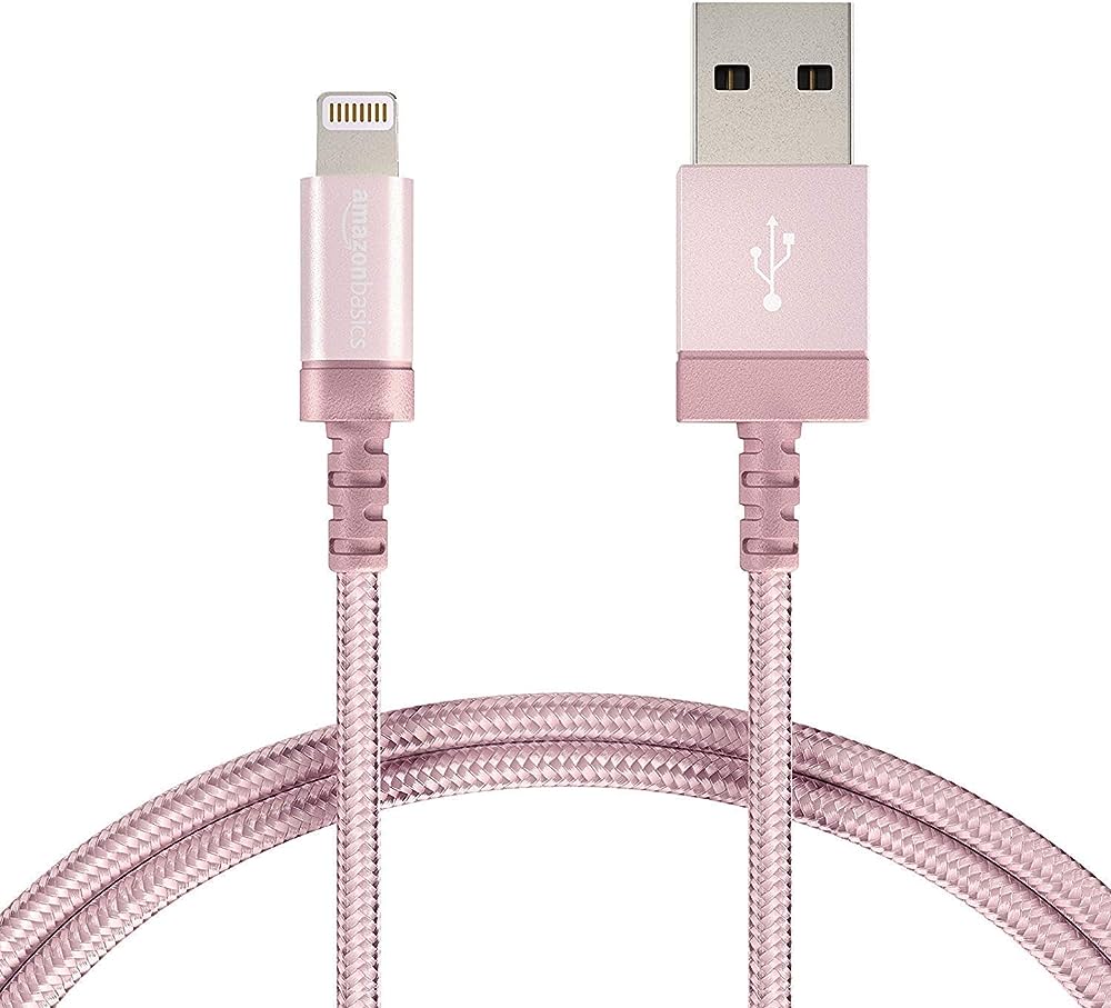 Amazon Basics Nylon USB-A to Lightning Cable: 