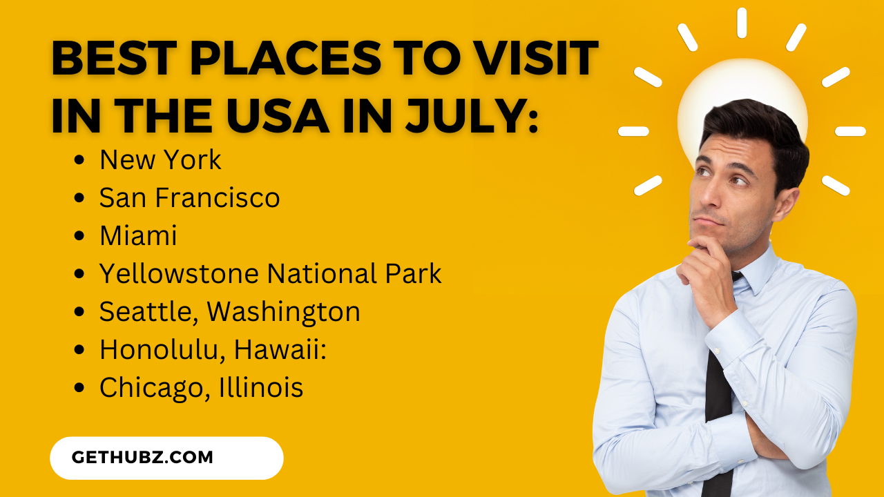 Best Places to Visit in the USA in July