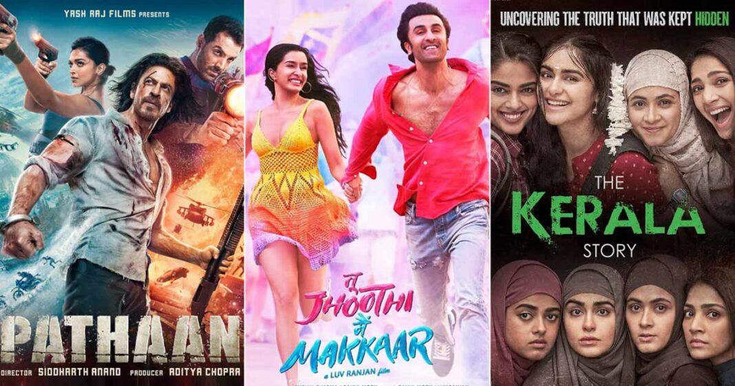Bollywood's 100 Crore Worldwide Grossers of 2023: From Shah Rukh Khan Starrer 'Pathaan's 1000 Crore Glory' to the Kerala Story's Almost 300 Crore Shocker.