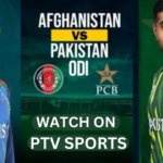 Afghanistan vs Pakistan 1st ODI, Watch Live on Ptv Sports.