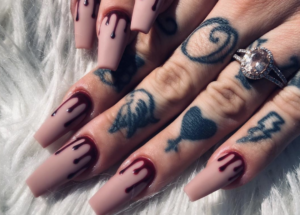 Bloody Nails Spirit Nail idea for Halloween 2023