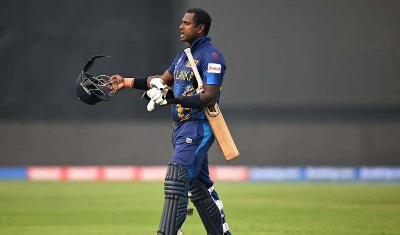 Sri Lanka’s Angelo Mathews becomes first batter in history to be dismissed under timed out rule