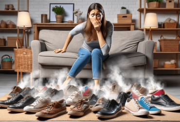 Products and techniques to freshen up smelly footwear.